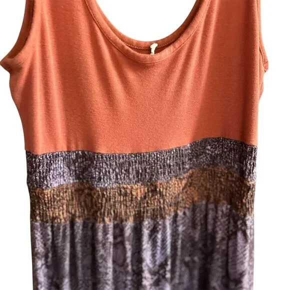 Anthropologie Colima Tiered Maxi Dress M Multicolor Snake Print Boho - Picture 2 of 15